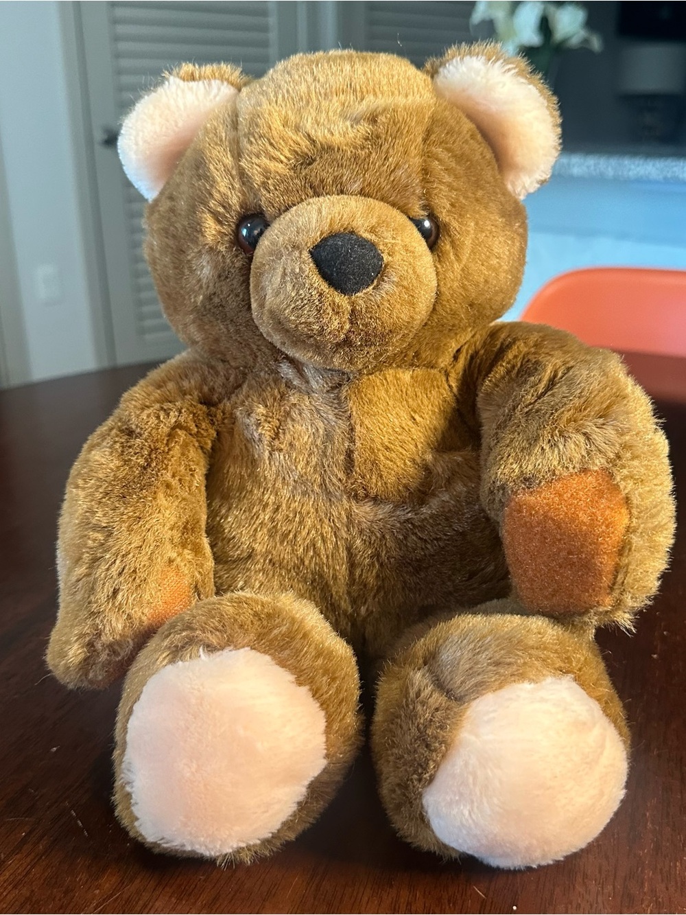 Rare Vintage 1988 Dakin Brown Bear Plush Velcra Paws Vintage Soft Classics 12”